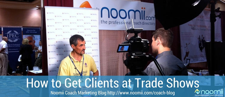 how to get clients at tradeshow conferences